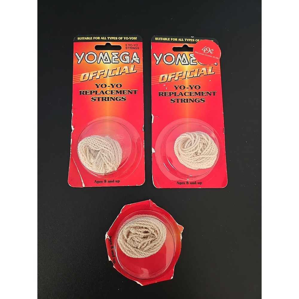3 Yomega Fireball Yo-Yo Replacement Strings‎ 5 Packs Blister Cardboard Packs